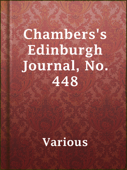 Cover of Chambers's Edinburgh Journal, No. 448